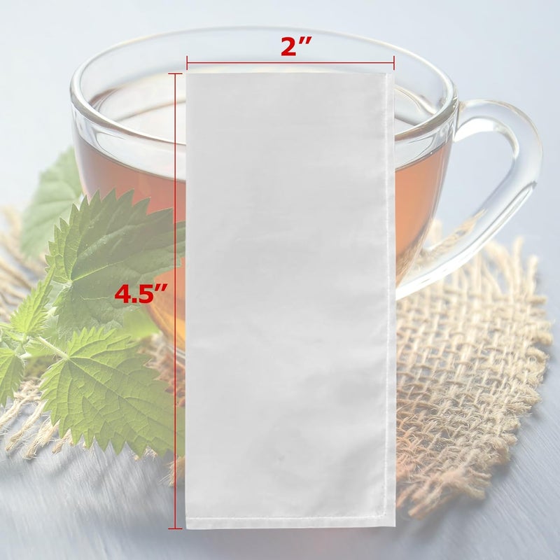 CARGEN Tea Filter Bags - 2 x 4.5 Inch Tea Filter Bags 50 Pack 90 Micron - Image 4